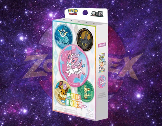 Pokémon TCG | Simplified Chinese Terastal Grand Crystal Gathering Badge Set 